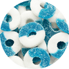 Albanese Gummy Blue Raspberry Rings 4.5lb Bulk Bag (SNG4)