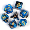 Mixed Color (Blue & Black) 7-Die Set