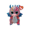 Ty Plush Beanie Boos: Flint, Multicolored Dragon Small (SNG6)