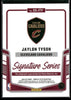 2024-25 Donruss Optic Signature Series Jaylon Tyson rookie autograph back