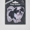 Shih Tzu, Black & White Puppy, Vinyl Sticker (OOS)
