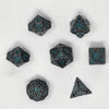 Charcoal & Silver Arrowed Metallic Dice