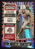 Stock photo - 2025 Panini Ohio State University Contenders Jeremiah Smith Red White Blue #1 front