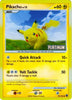 Pikachu (Light Play)(Platinum Stamped) - 70/100 - Burger King Promos