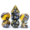 4 Color Blend Dice Yellow/Black 7-die set
