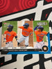 2020 Topps NOW AL Wild Card Series Blue Parallel #330 Carlos Correa / Jose Altuve / Michael Brantley /49 (46/49)