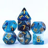 4 Color Blend Dice Blue/White 7-die set
