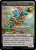 Fish // Iridescent Vinelasher (Foil) Double-Sided Token - Bloomburrow - #0007