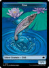 Fish // Iridescent Vinelasher (Foil) Double-Sided Token - Bloomburrow - #0007