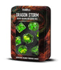 Dragon Storm Inclusion Resin Dice Set: Green Dragon (OOS)