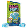 Warheads Brain Freeze Blue Raspberry - Freeze Dried Candy - 2.2oz Peg Bag (SNG12)