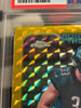 2024 Topps Chrome Football #RACDE Cooper DeJean Yellow Geometric Rookie Auto /75 PSA 10 (56/75)