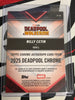 2025 Topps Chrome Deadpool & Wolverine Aqua Refractor Autograph #TC-NC Quill (Nilly Cetin) /199 (090/199)