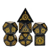 Obsidian Gemstone (Lightning Pattern) 7-Die Set