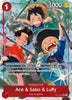 Ace & Sabo & Luffy (Alternate Art) - Carrying On His Will - OP13-007