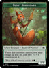 Emblem - Ral, Crackling Wit - #0030 // Bushy Bodyguard Double-Sided Token (Foil) - Bloomburrow - #0020