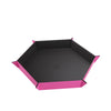 Magnetic Hexagonal Dice Tray - Black/Pink (OOS)