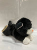 Scoopz Black and White Cat 8" Plush