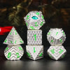 Metal Dragon Eye (Silver & Teal) 7-Die Set