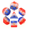 3 Layer Multicolor (Red, White, & Blue) 7-Die Set
