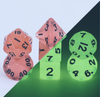 Mini Dice - Red Glow in the Dark 7-Die Set