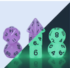 Mini Dice - Purple Glow in the Dark 7-Die Set