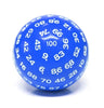 D100 (Blue & White) Opaque Dice (49mm)