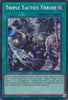 Triple Tactics Thrust (1st Edition) (Ultra Rare) - THE CHRONICLES DECK: The Fallen & The Virtuous (All-Foil Edition) CH01-EN030