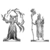 Dungeons & Dragons: Nolzur's Marvelous Unpainted Miniature - W29 Human Druid & Elf Sorcerer