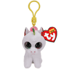 Ty Plush Beanie Boos: Pixy, White Unicorn Clip (SNG6)