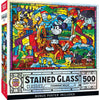 Stained Glass - Steamboat Willie 500pc Puzzle