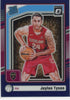front of Jaylon Tyson 2024-25 Donruss Optic Rated Rookie #253 Purple Cleveland Cavaliers
