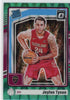 front of Jaylon Tyson 2024-25 Donruss Optic Rated Rookie #253 Green Seismic Cleveland Cavaliers