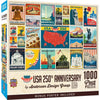 Vintage Posters - USA 250th Anniversary 1000 PIECE PUZZLE