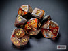Scarab Mini-Hedral Blue Blood/Gold 7-Die Set