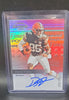 David Njoku 2024 Panini Contenders 1999 Contenders Speed Red autograph #CS-DNU, serial numbered 035/100, Cleveland Browns, front