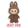 Labubu Eat Me Die Cut Sticker