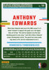 Anthony Edwards 2023-24 Panini Donruss Optic Checkerboard #59 Minnesota Timberwolves back
