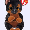Ty Plush Beanie Bellies: Fritz, Tan and Black Dog Small (SNG6)