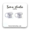 World’s Best Boss Earrings - Sweets and Geeks