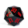 55mm D20 (Solid Black w/ Red Numbers) (OOS)