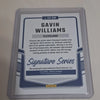 Gavin Williams Signature Series Laser autograph #SS-GW back