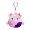Squishmallow 3.5 Inch Stasia the Purple Sea Cow Plush Clip - Sweets and Geeks