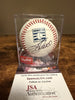 Jim Thome signed Hall of Fame logo baseball in display cube