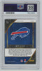 Back of Josh Allen 2019 Panini Select Field Level Silver Prizm #262, PSA 10, certification 95218656