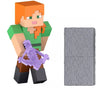 Mattel Minecraft Alex Action Figure & Accessory Set, 3.25" Scale Collectible Toy with Building Piece