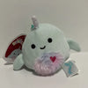 Squishmallow - Niema the Narwhal 3.5" Clip-On - Sweets and Geeks