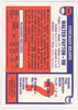 Back of Walter Payton 1976 Topps #148 Reprint Chicago Bears