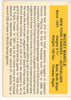 Back of Mickey Mantle 1987 Hygrade Baseball's All-Time Greats Orange Border