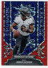 Front of Lamar Jackson 2023 Panini Rookies & Stars Crusade #CR-3 Prizm